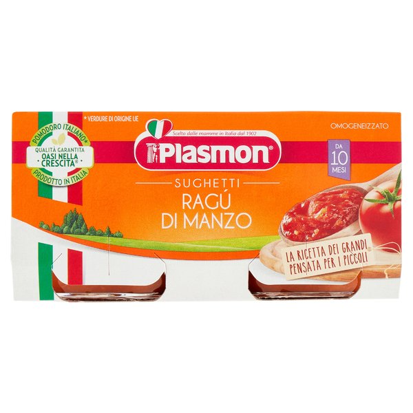 Plasmon Sughetti Ragù di Manzo 2 x 80 