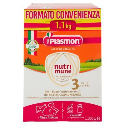 Plasmon Nutri-Mune 3 Latte di Crescita in polvere 1100 g
