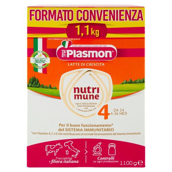 Plasmon Nutri-Mune 4 Latte di Crescita in polvere 1100 g