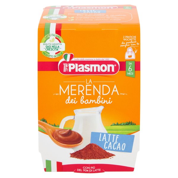Plasmon la Merenda Latte Cacao 2x120g
