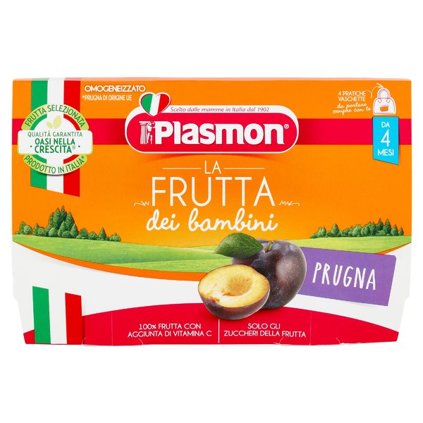 Plasmon la Frutta dei bambini Prugna 4 x 100 g