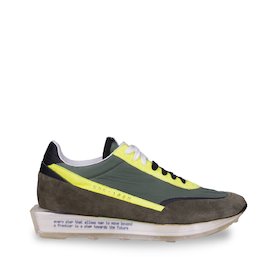 SNK-100M trainers in suede and technical fabric