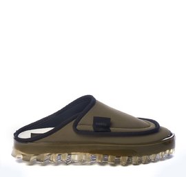 Men's BOLD slippers in breathable khaki technical fabric