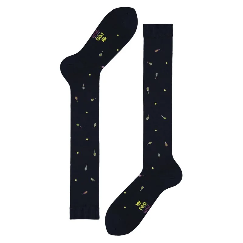 Long socks tennis print