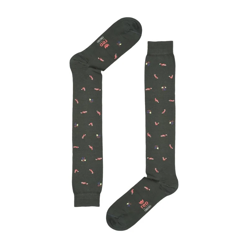 Men's Long socks Fox and Grapes print