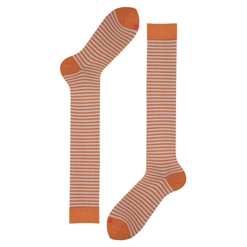 Striped long socks in extralight cotton