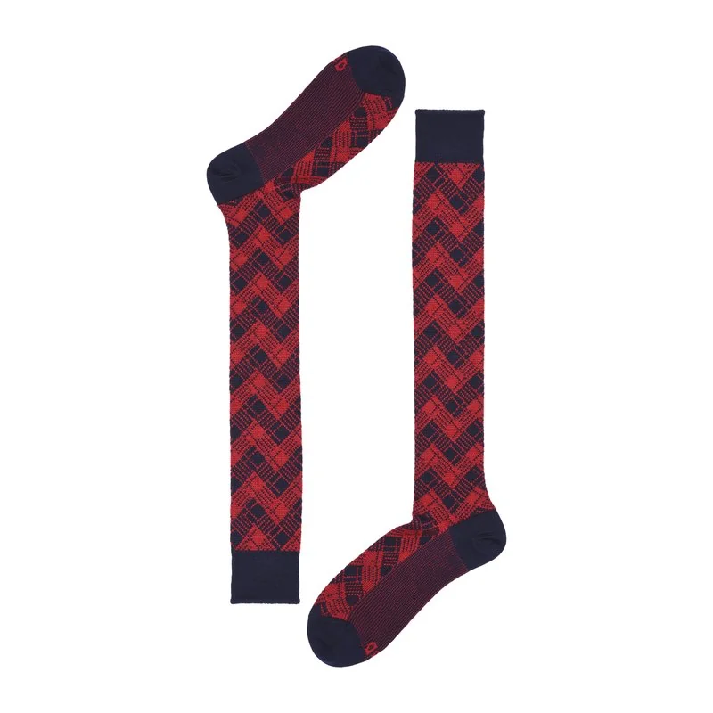 Men's Heritage long socks with jacquard argyle pattern