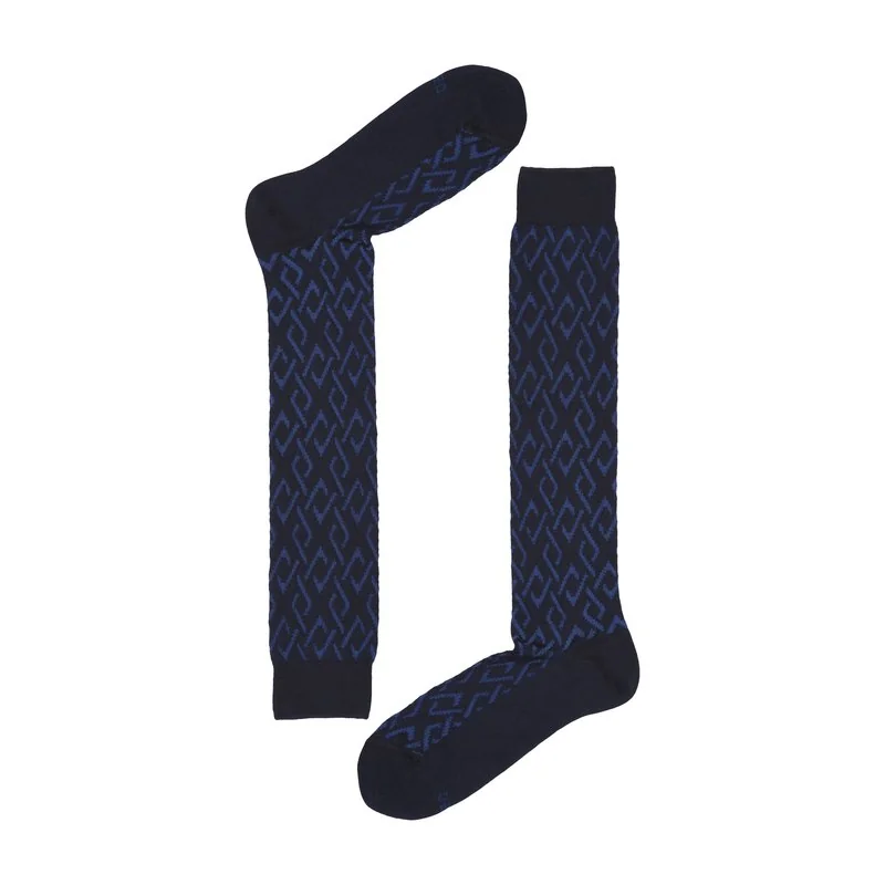 Men's Long socks wool vanisé maxi Rhombuses