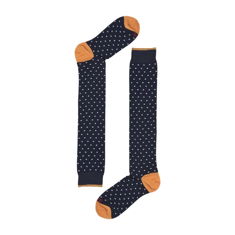 Men dotted long socks in extralight cotton