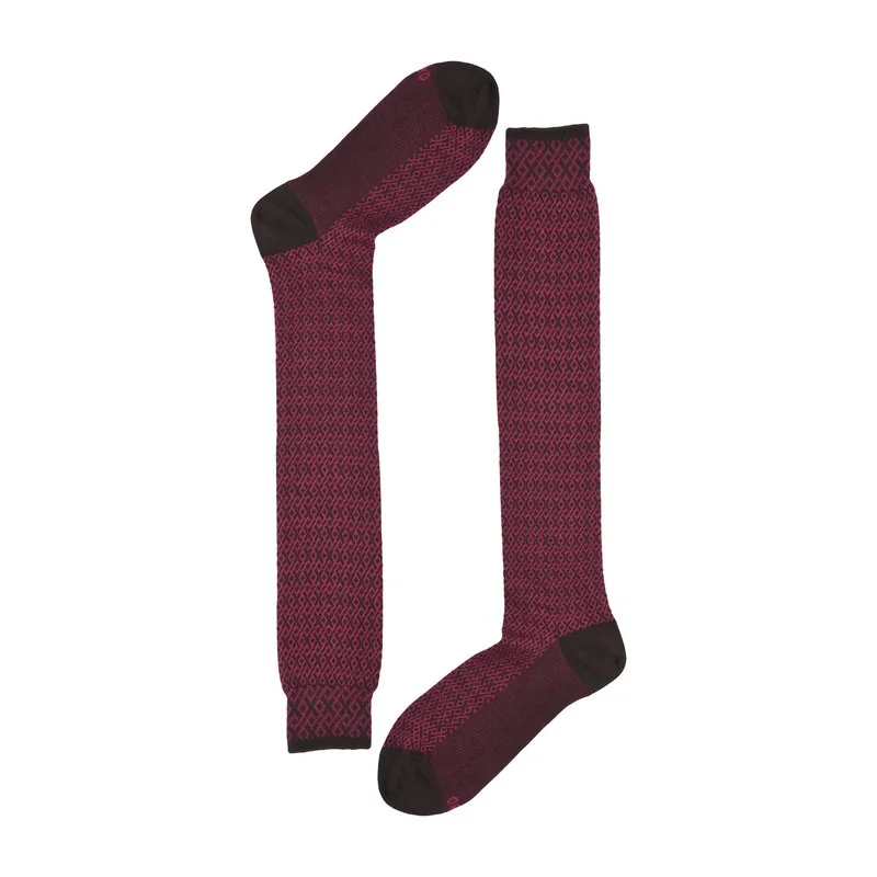 Men's Long socks Jacquard micro Rhombuses