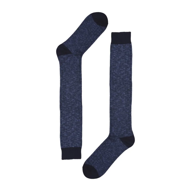 Men's Long socks Slub effect fabric plain color