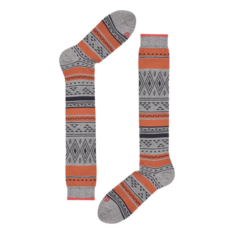 Long socks Ethnic pattern