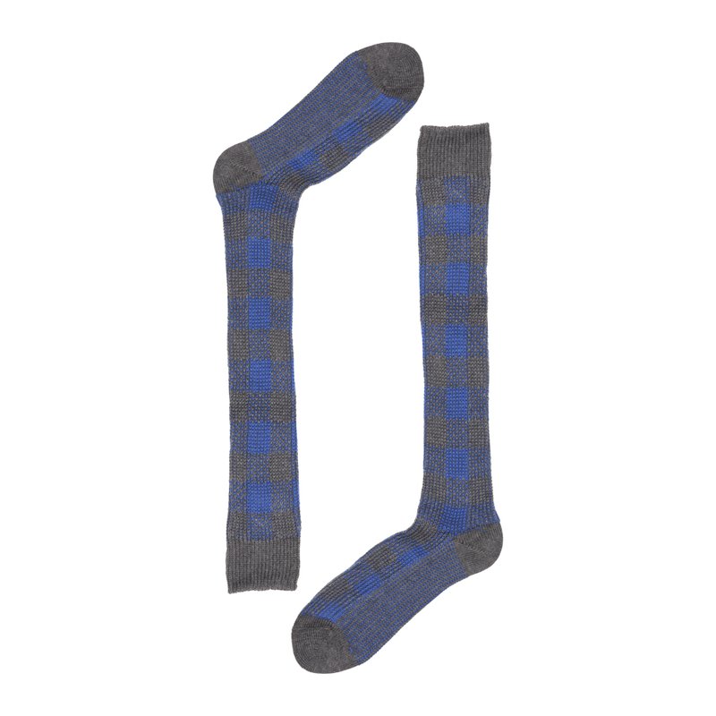 Long socks maxi check pattern