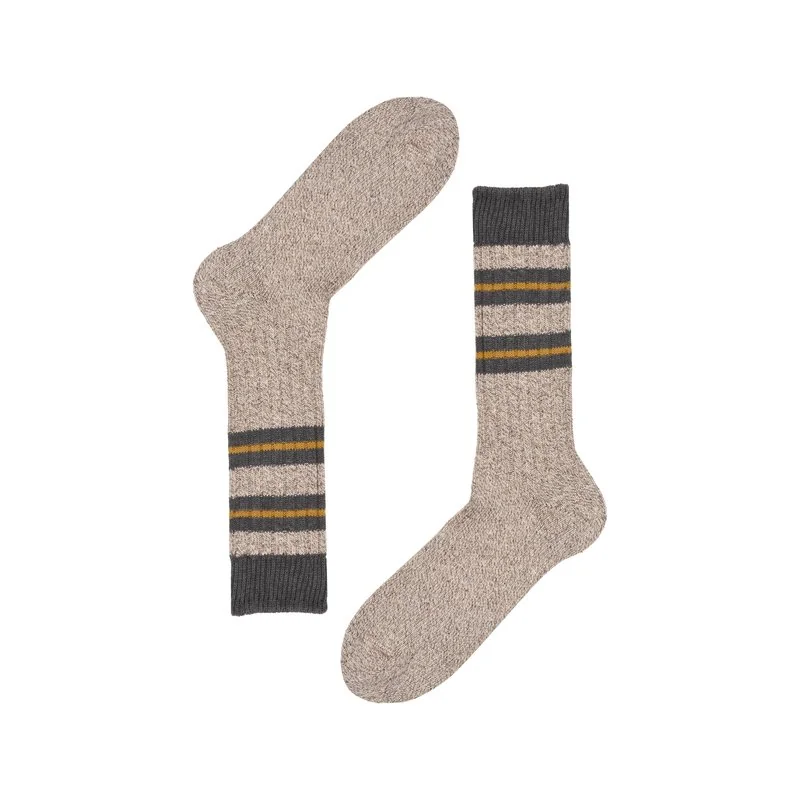 Men's striped crew socks country style