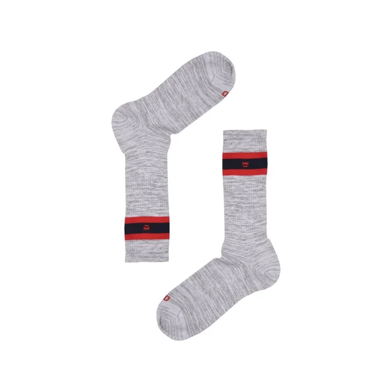 Men crew sporty socks in slub cotton