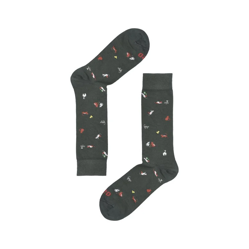 Men's Crew socks Cats