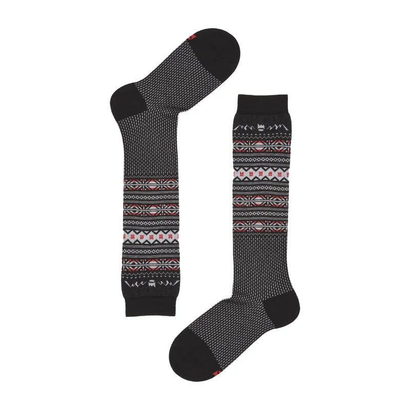 Women's long socks norwegian style - Black