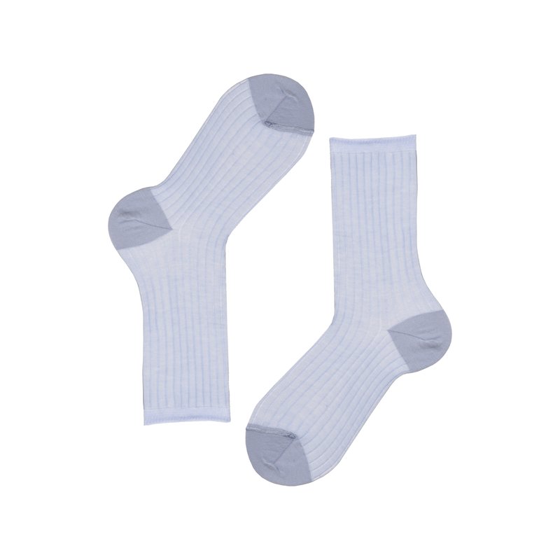 Women's sheer ribbed socks