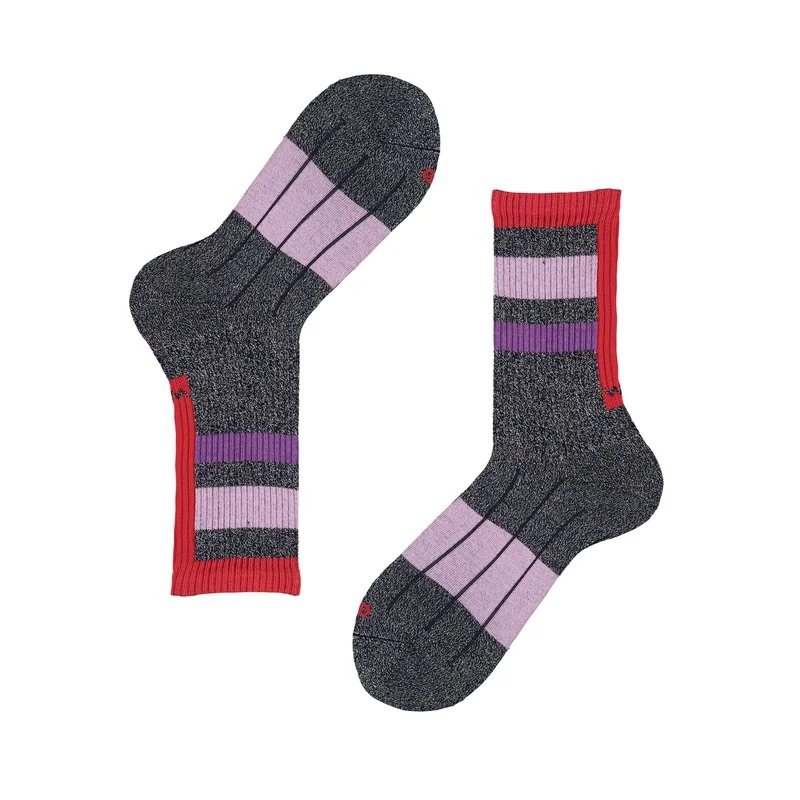 Women's sporty style socks in lurex - Dark Blue