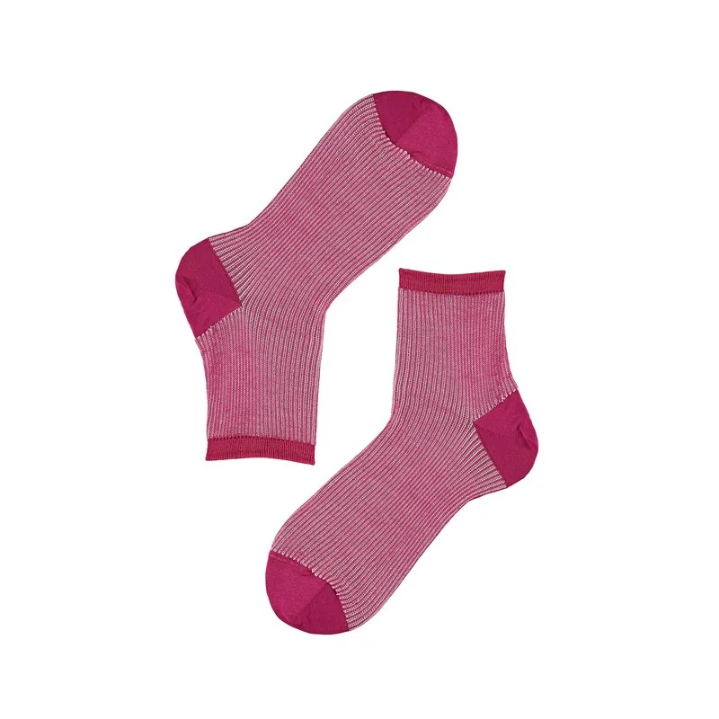 Women's 2/2 Ribbed socks - Bright Pink