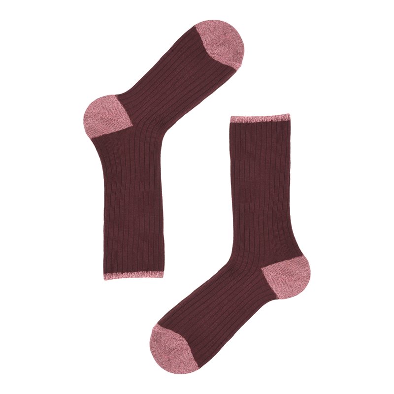 Ribbed cotton and cashmere socks