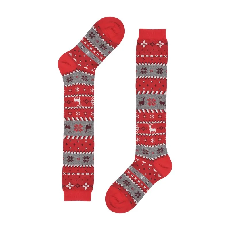 Women's Long socks Norwegian pattern