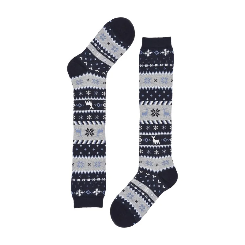 Women's Long socks Norwegian pattern