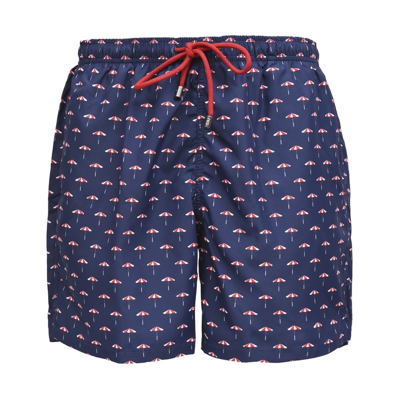 Beach umbrella Swimwear Shorts - Navy Blue