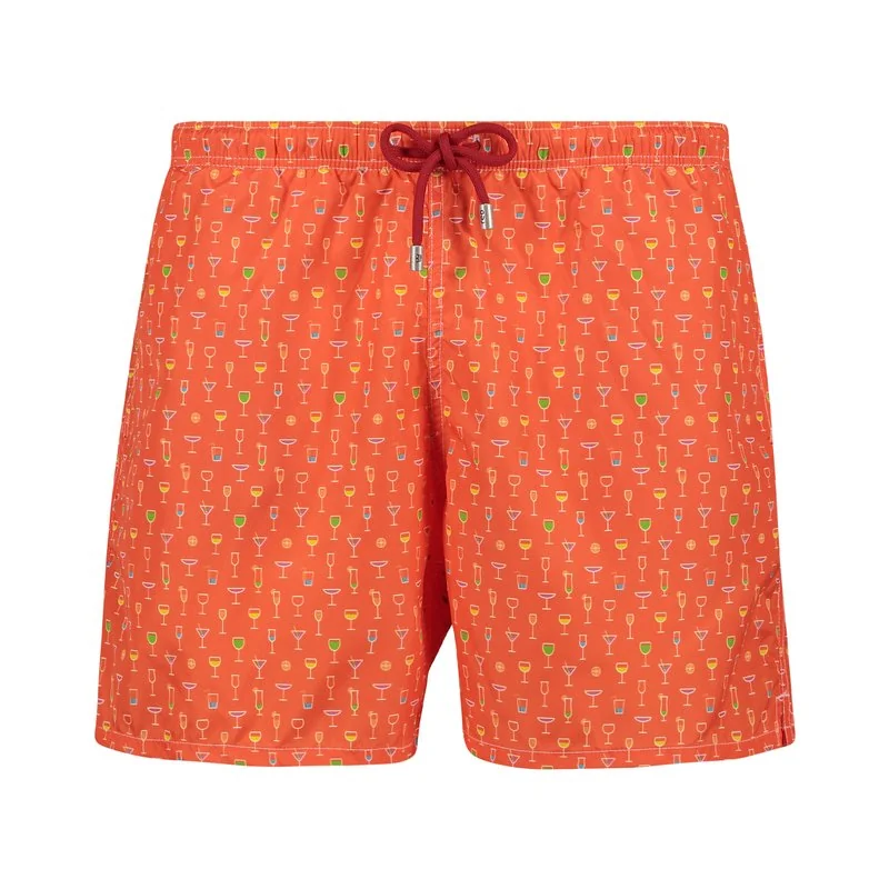 Cocktail Swimwear Shorts - Orange