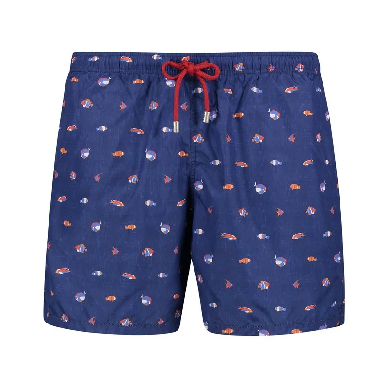 Tropical fishes Swimwear Shorts - Dark Blue