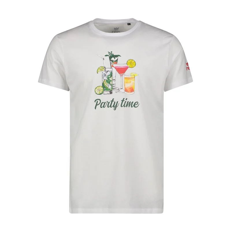 T-shirt uomo Party time - Bianco