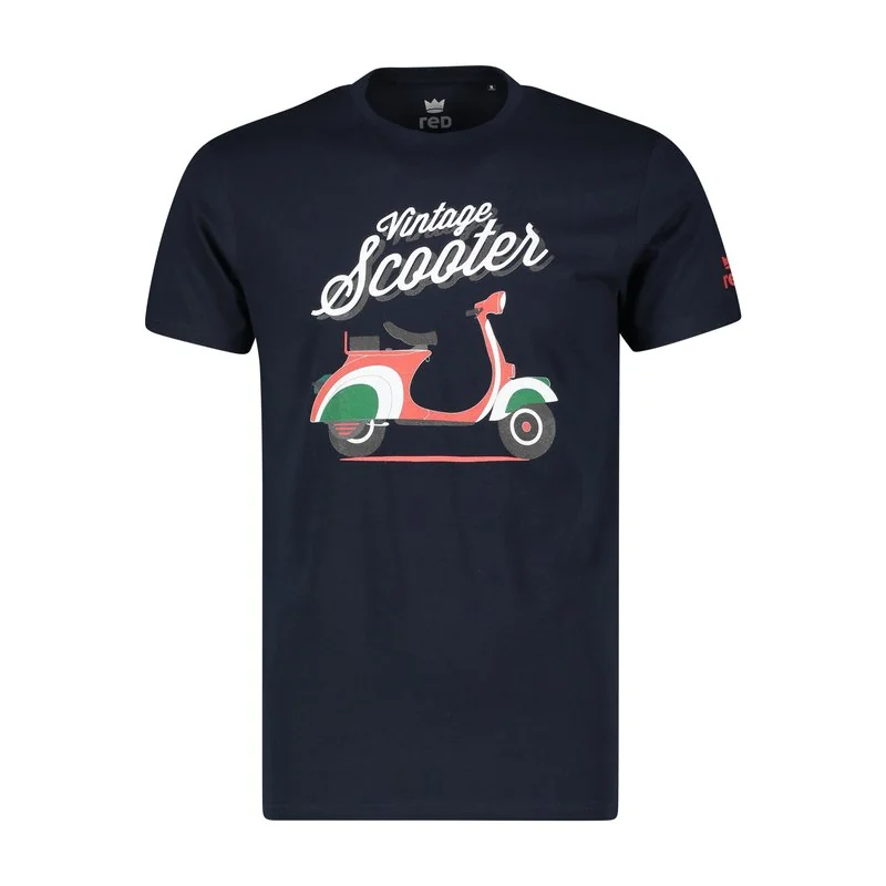 T-shirt Vintage scooter - Navy Blue