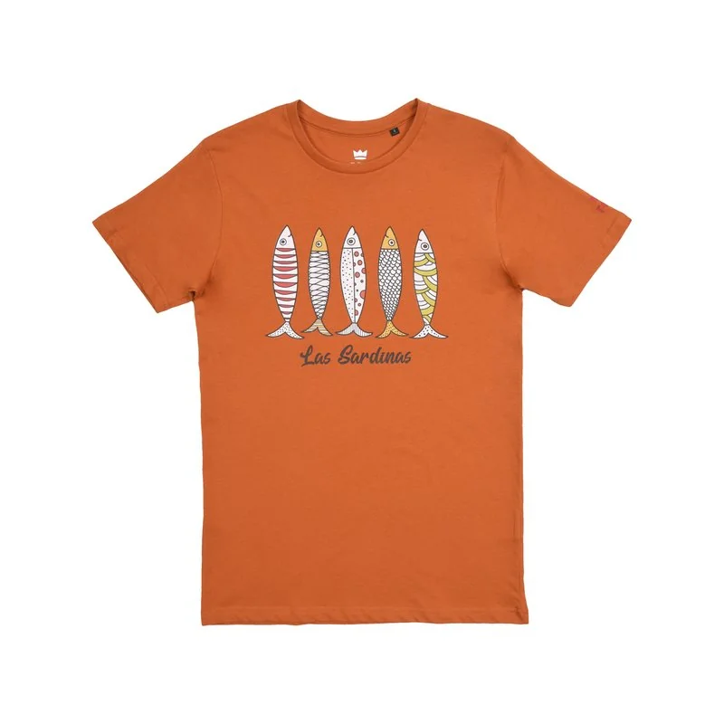 T-shirt uomo las sardinas - Arancio