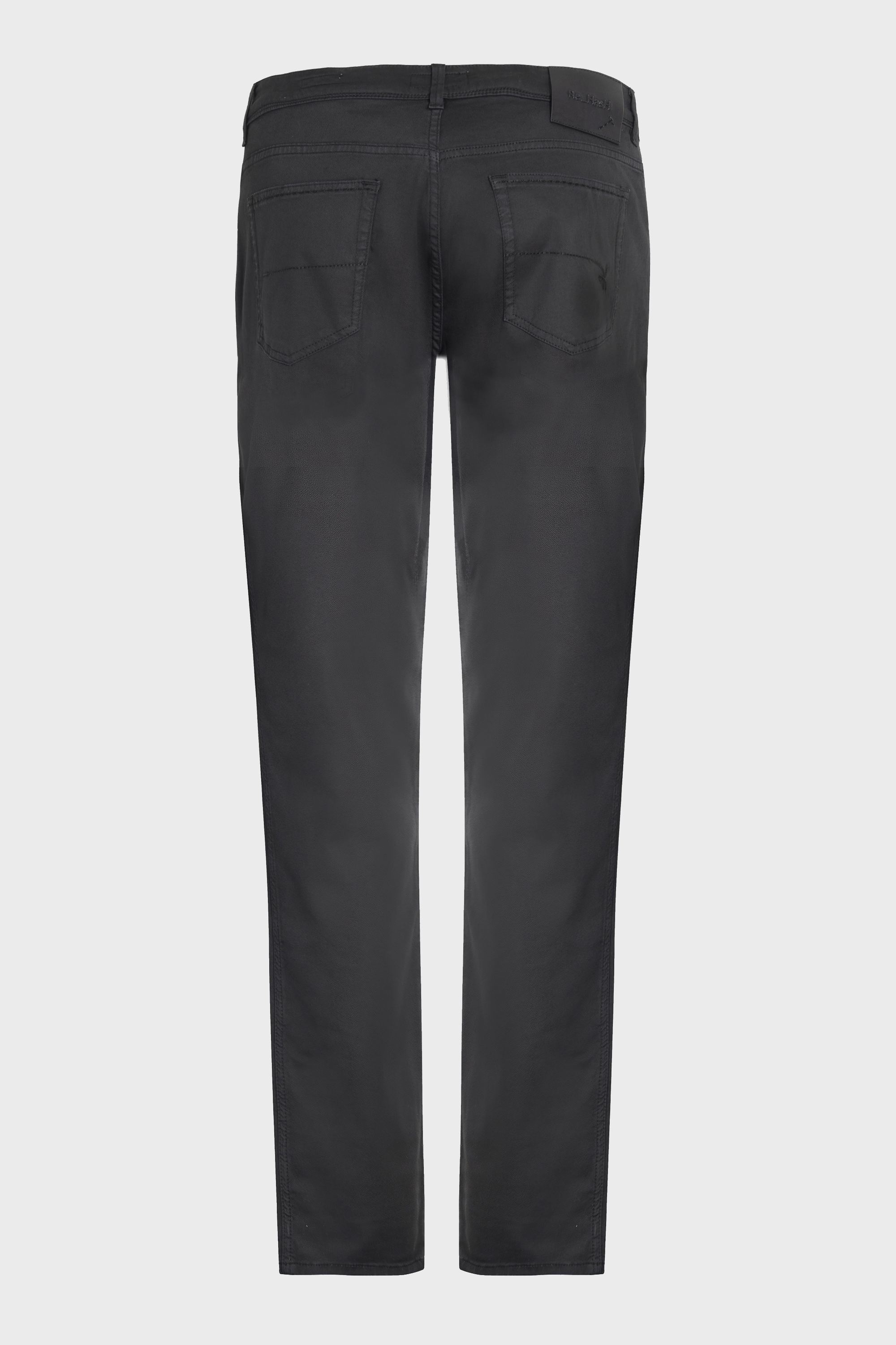 Re-HasH◆Made In Italy◆31◆ネイビー ストレッチ パンツ デニム調シャンブレーストレッチパンツ - ハッシュパピー