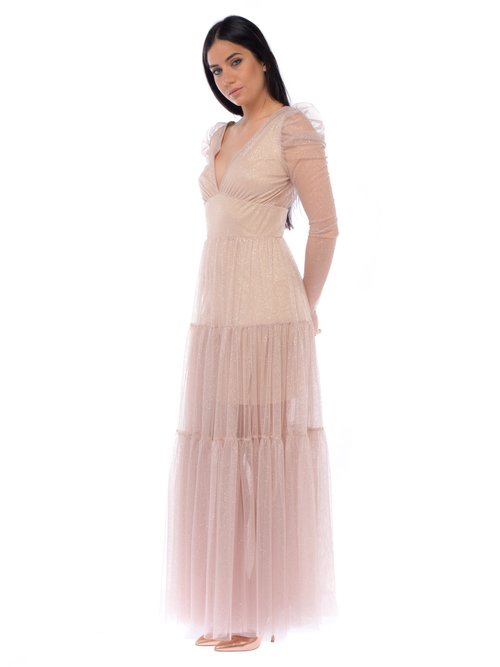 ABITO LUNGO DONNA - Beige
