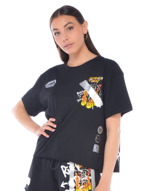 T SHIRT DONNA - Nero