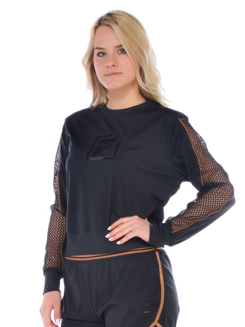FELPA GIROCOLLO DONNA - Nero
