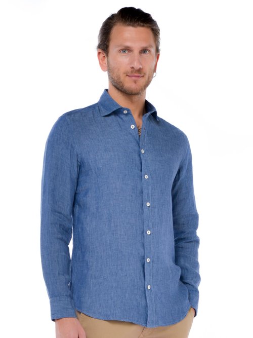 CAMICIA BASIC UOMO - Blu