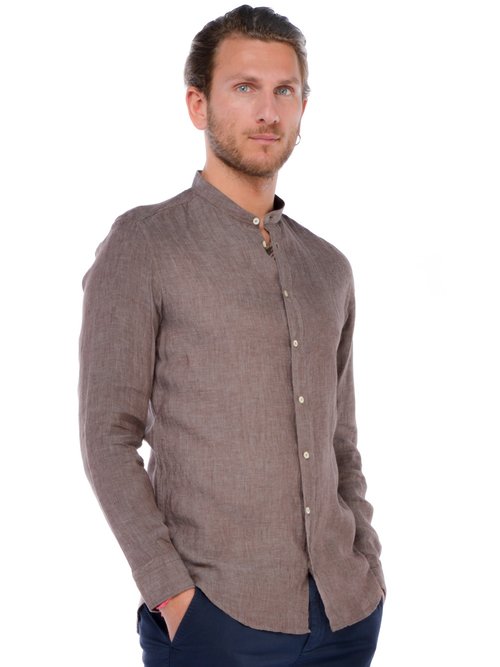 CAMICIA BASIC UOMO - Marron