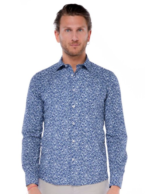 CAMICIA BASIC UOMO - Blu