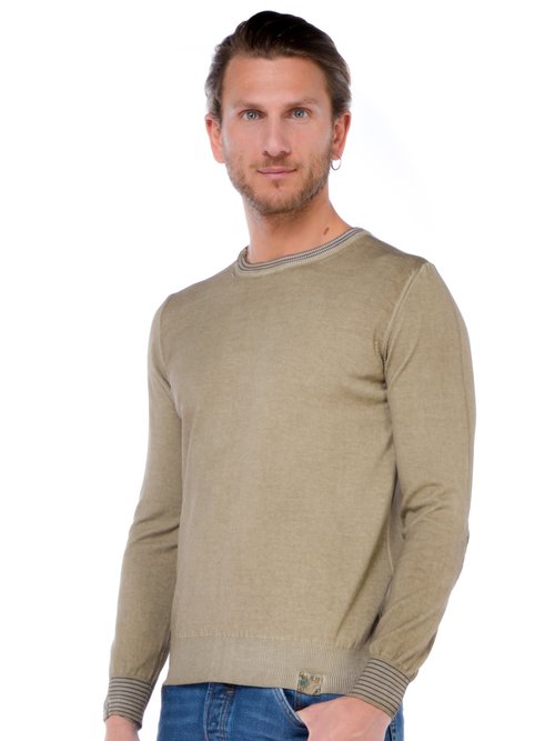 MAGLIA GIROCOLLO UOMO - Marron