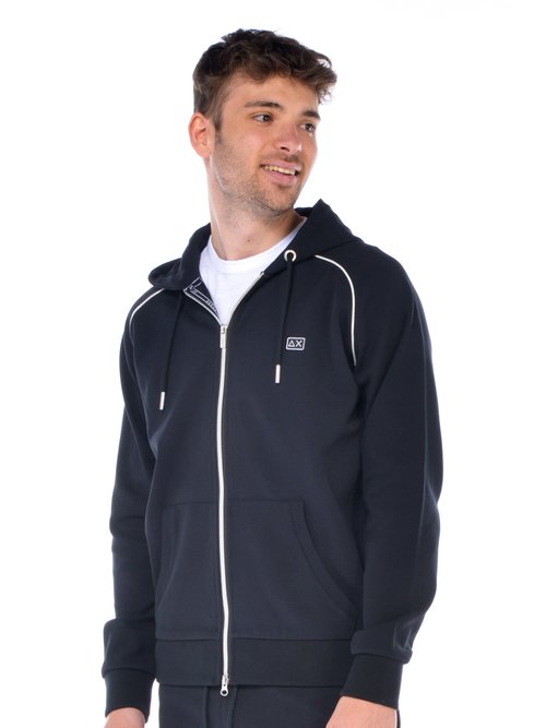 FELPA ZIP UOMO - Nero