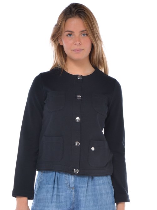 FELPA GIROCOLLO DONNA - Nero