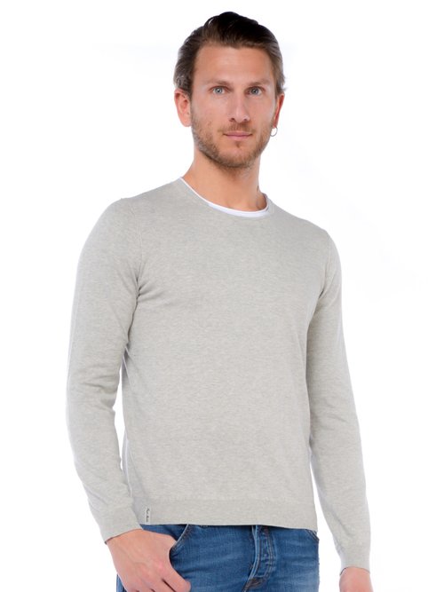 MAGLIA GIROCOLLO UOMO - Grigio