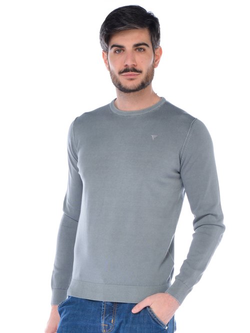 MAGLIA GIROCOLLO UOMO - Grigio