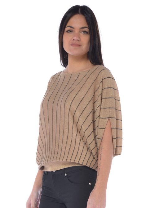 MAGLIA GIROCOLLO DONNA - Giallo