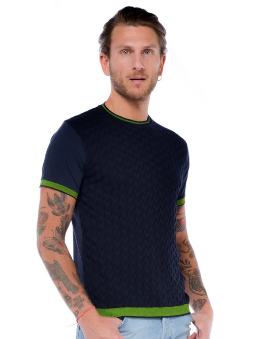 MAGLIA MANICA CORTA UOMO - Blu