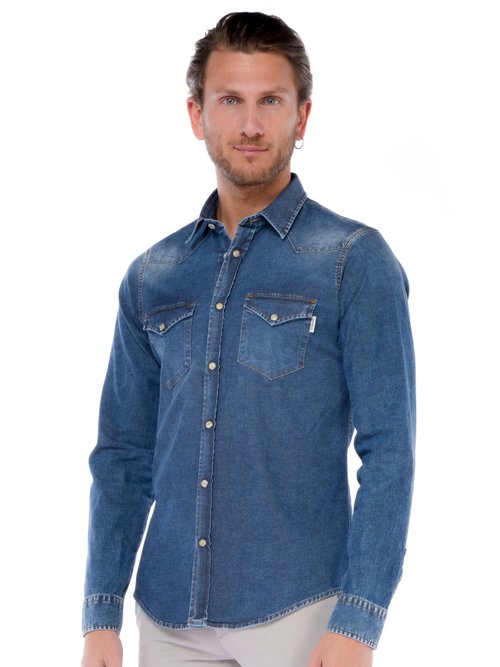 CAMICIA UOMO - Blu