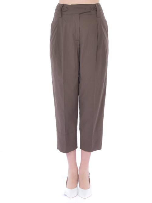 PANTALONE CHINO DONNA - Marron