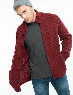 Gant uomo outlet - Cardigan melange Gant in lana